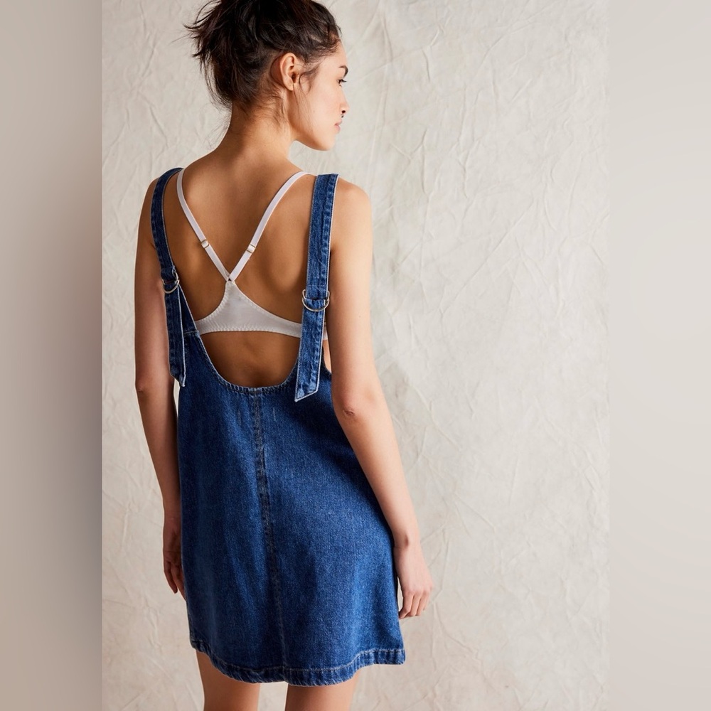 NWT We The Free High Roller Skirtall In Sapphire Blue - Picture 2 of 3